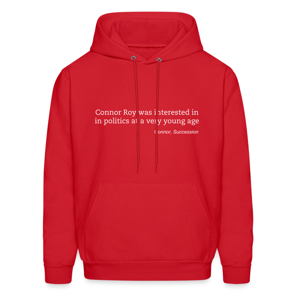 Connor Roy Was Interested in Politics at a Very Young Age Men's Hoodie - red
