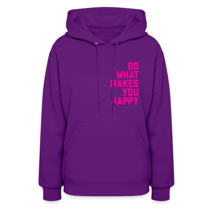 Do What Makes You Happy Women’s Premium Hoodie - purple
