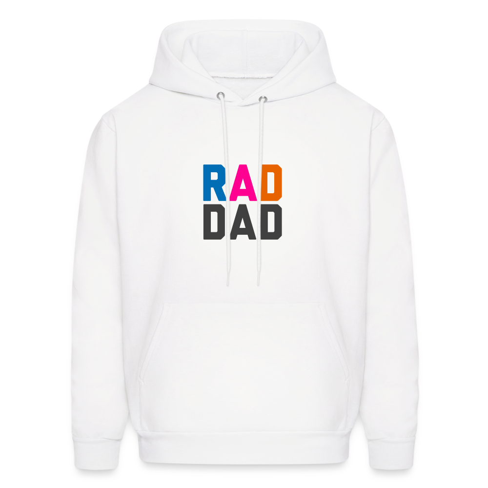 Rad Dad Men's Hoodie - white