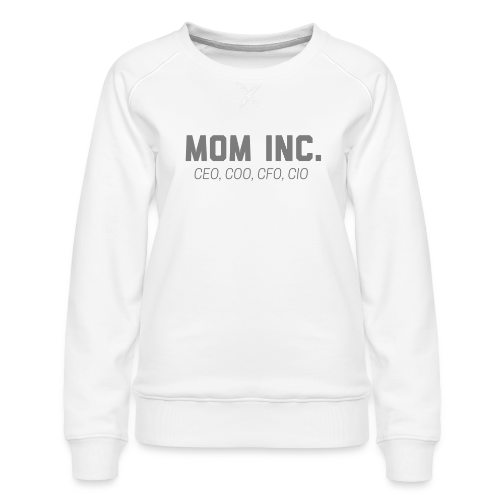 Mom Inc Women’s Premium Sweatshirt - white