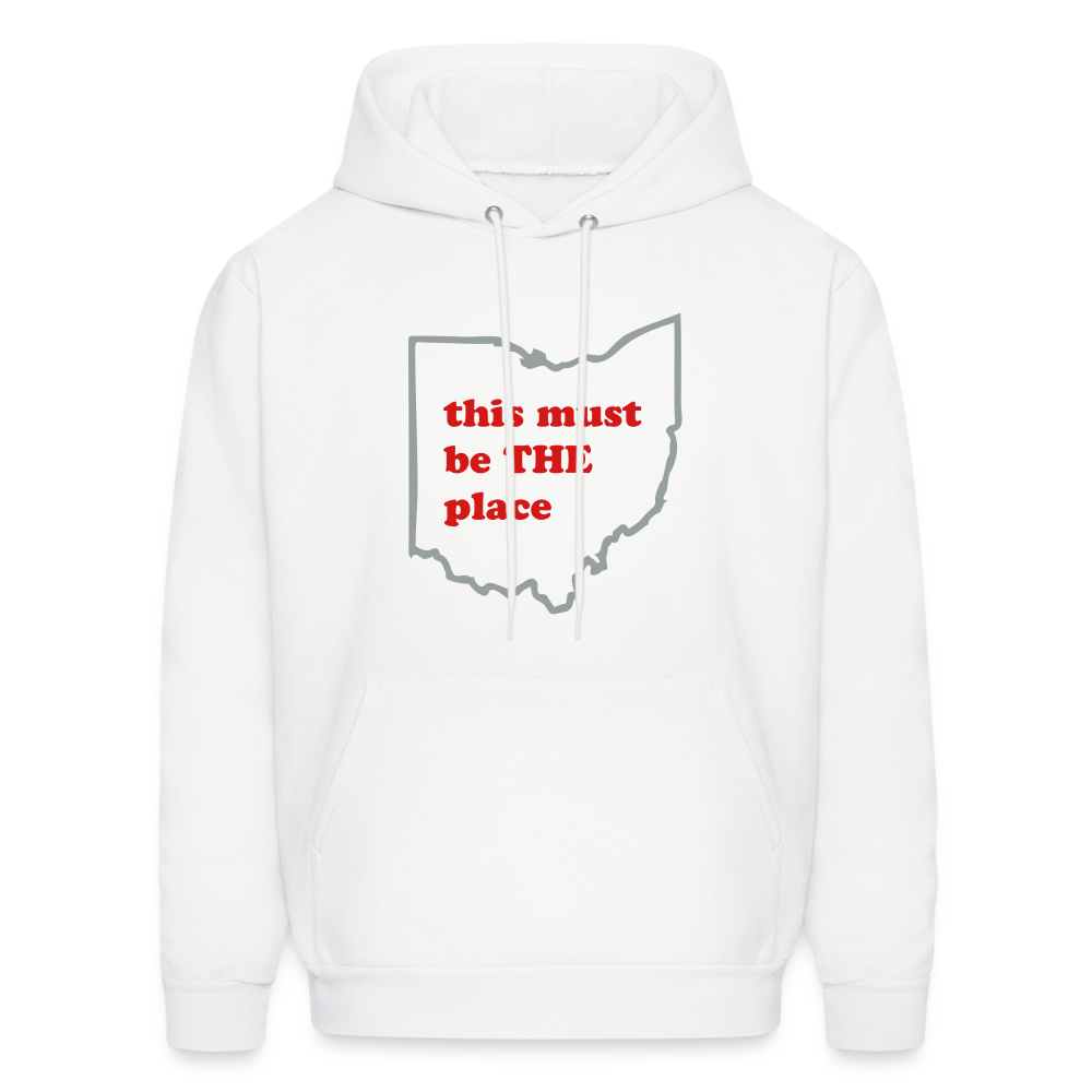 This Must Be THE Place Men's Hoodie - white