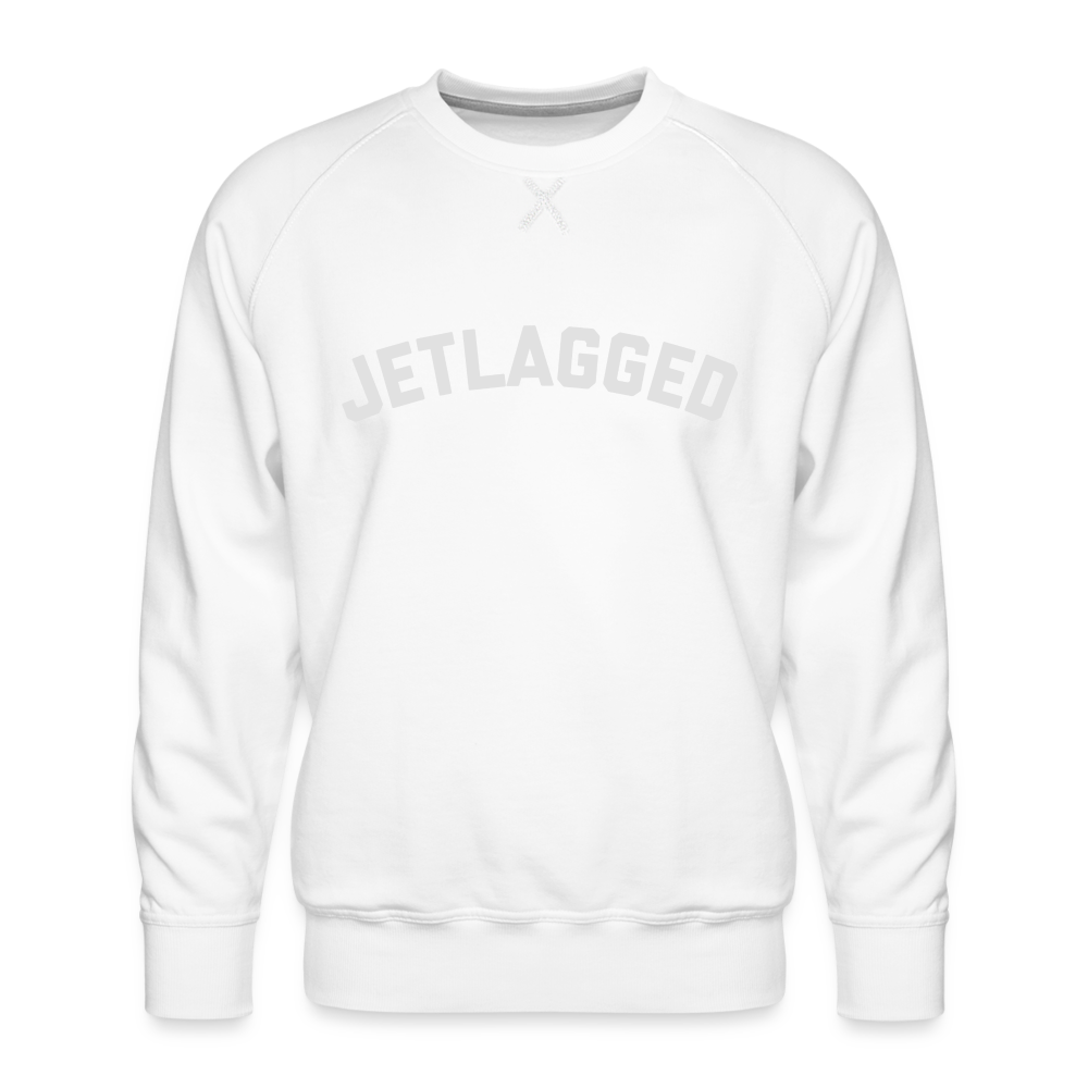 Jetlagged Men’s Premium Sweatshirt - white