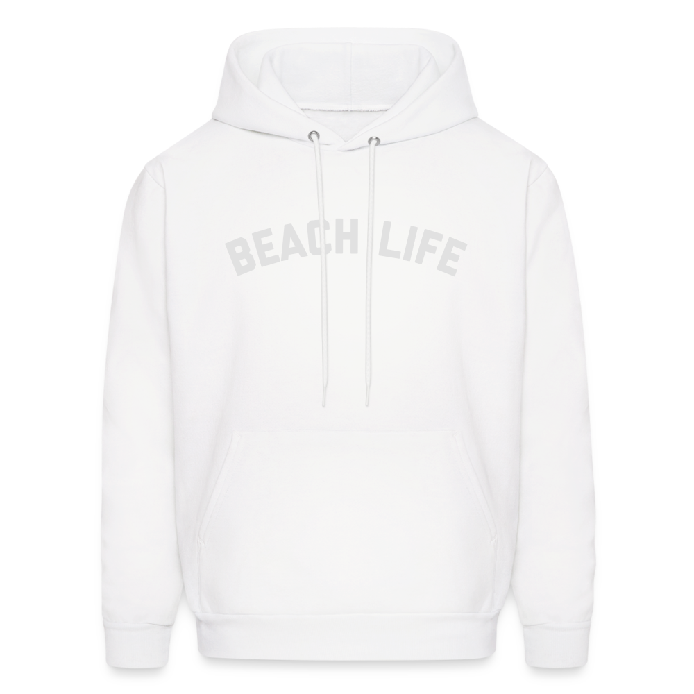 Beach Life Men's Hoodie - white