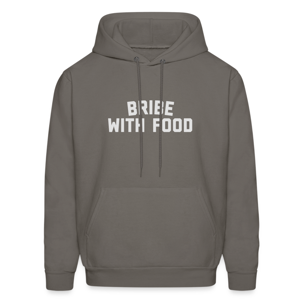 Bribe With Food Men's Hoodie - asphalt gray