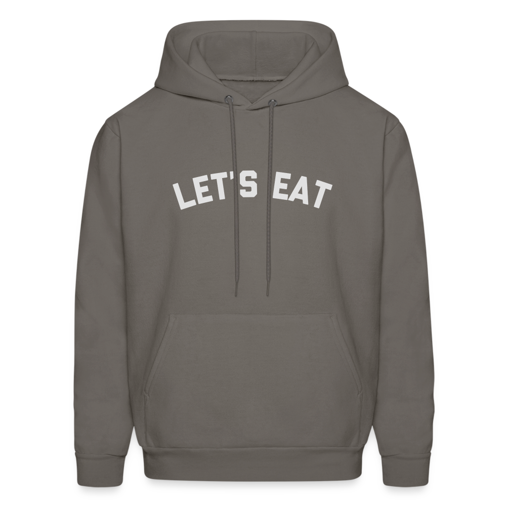 Let's Eat Men's Hoodie - asphalt gray