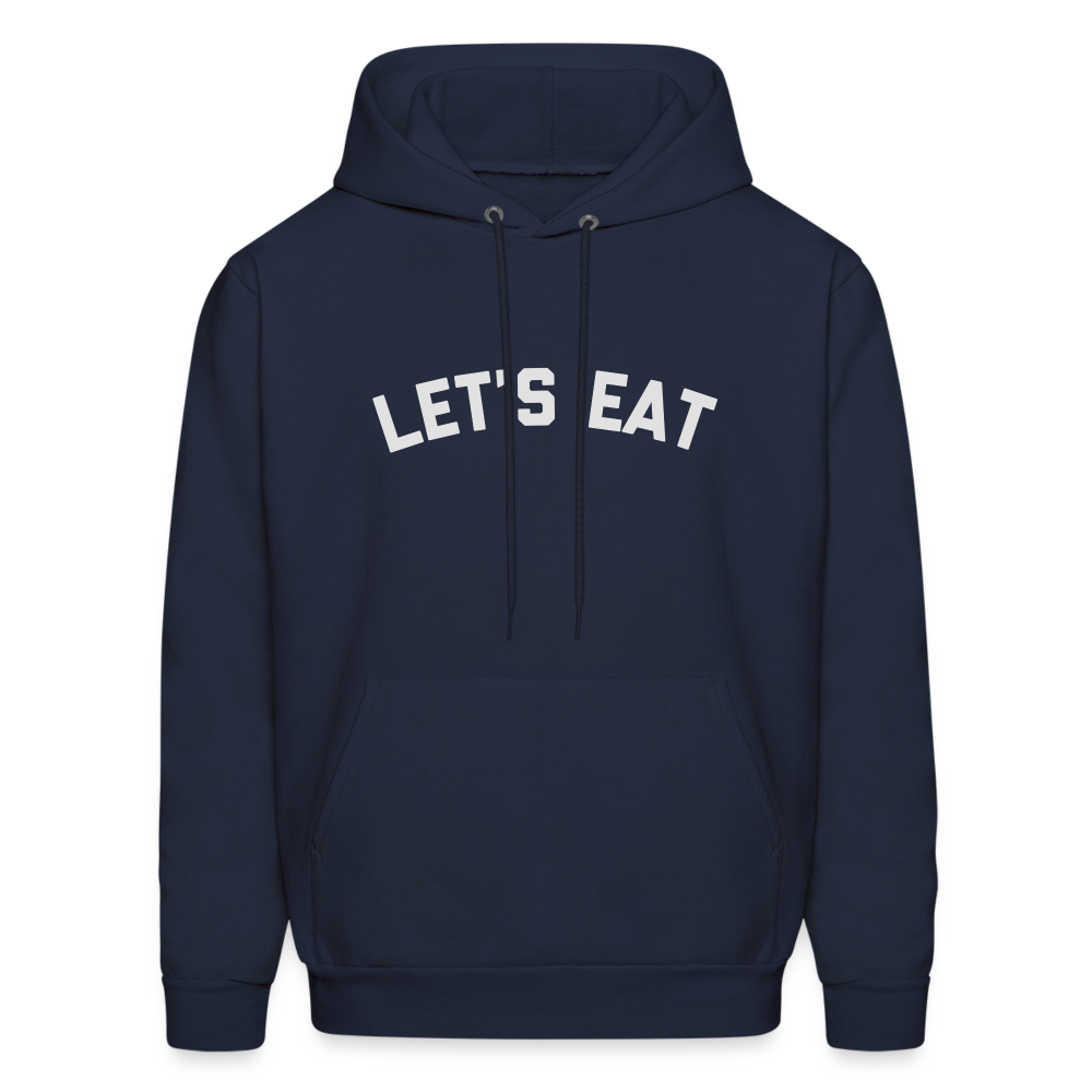 Let's Eat Men's Hoodie - navy