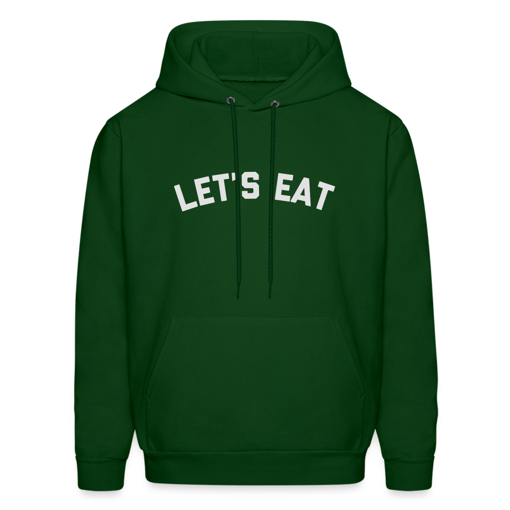 Let's Eat Men's Hoodie - forest green
