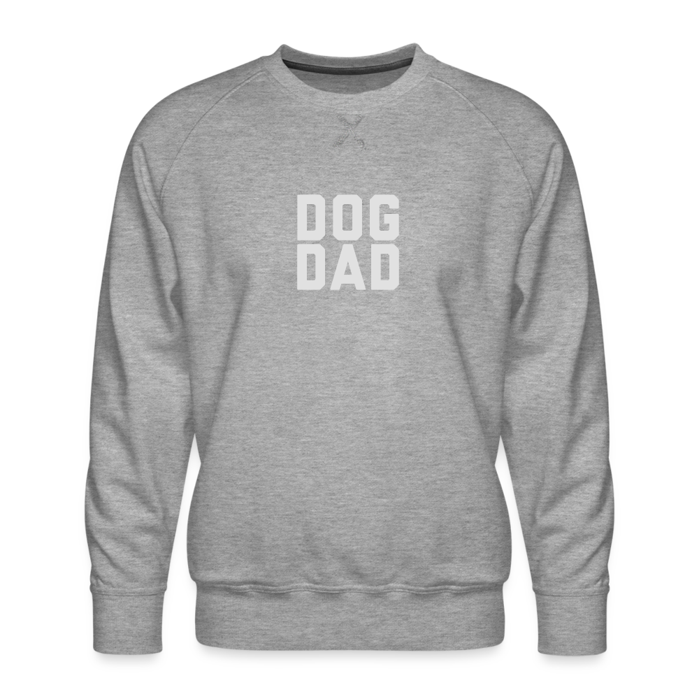 Dog Dad Men’s Premium Sweatshirt - heather grey