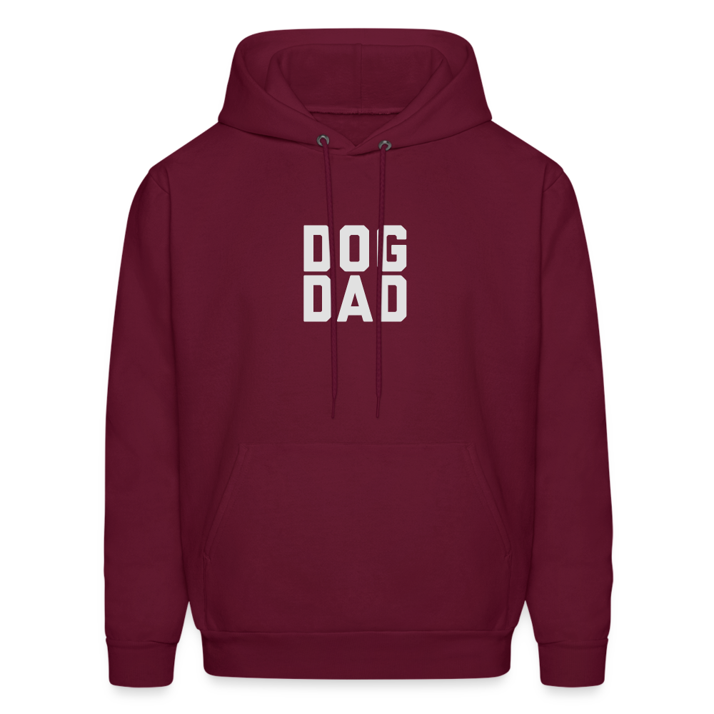 Dog Dad Men's Hoodie - burgundy