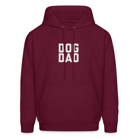 Dog Dad Men's Hoodie - burgundy