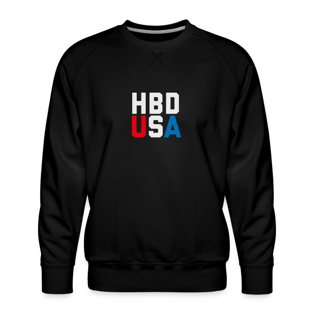 HBD USA Men’s Premium Sweatshirt - black