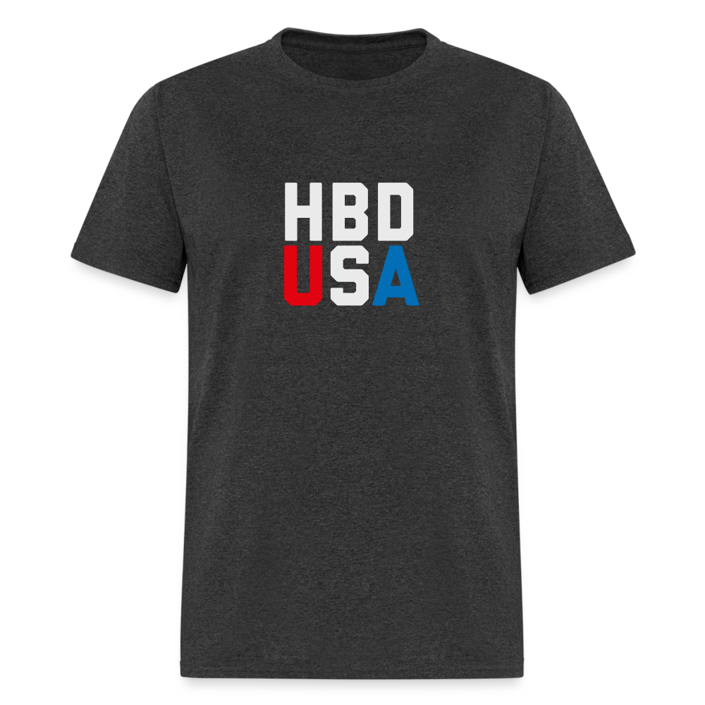 HBD USA Unisex Classic T-Shirt - heather black