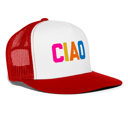 CIAO Trucker Hat - white/red