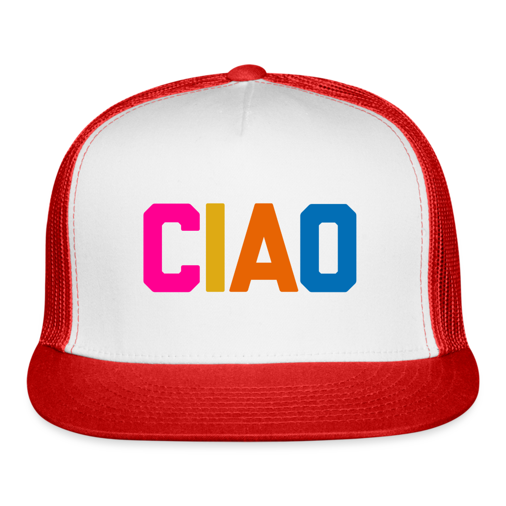 CIAO Trucker Hat - white/red