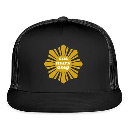 Susmaryosep Trucker Hat - black/black