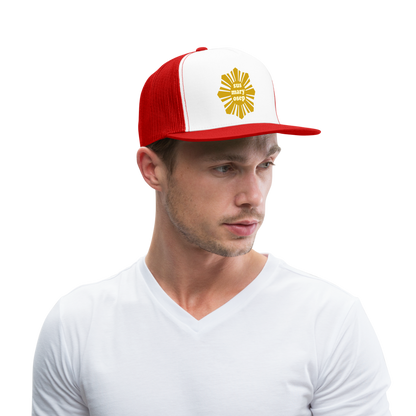 Susmaryosep Trucker Hat - white/red