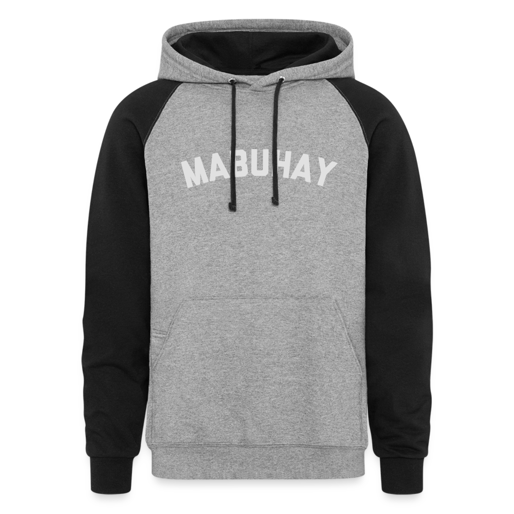 Mabuhay Colorblock Hoodie - heather gray/black