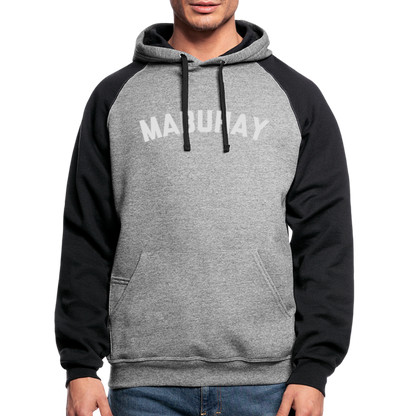 Mabuhay Colorblock Hoodie - heather gray/black