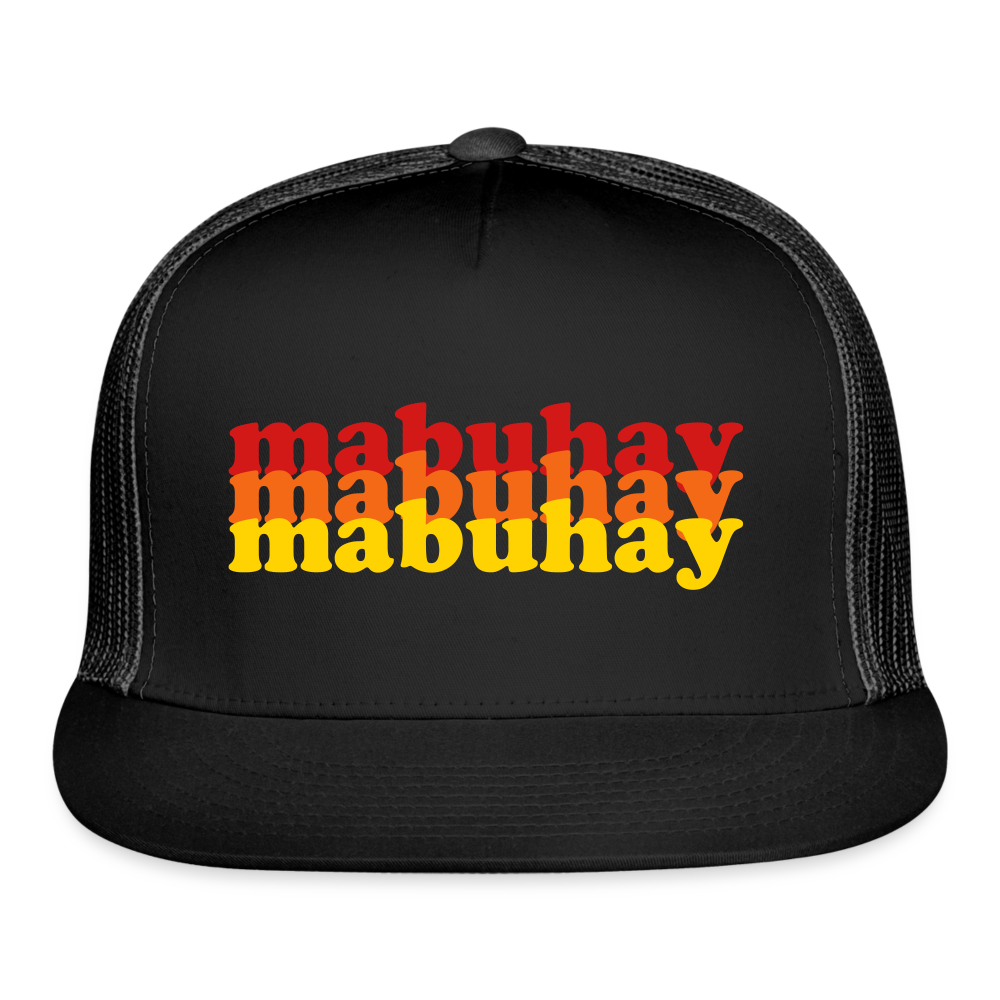 Mabuhay Trucker Hat - black/black