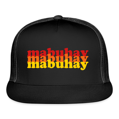 Mabuhay Trucker Hat - black/black