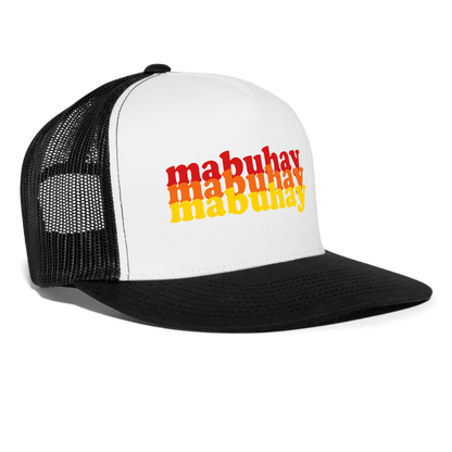 Mabuhay Trucker Hat - white/black