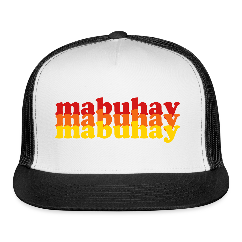 Mabuhay Trucker Hat - white/black