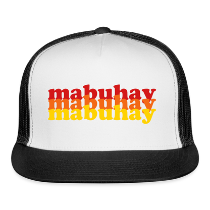Mabuhay Trucker Hat - white/black