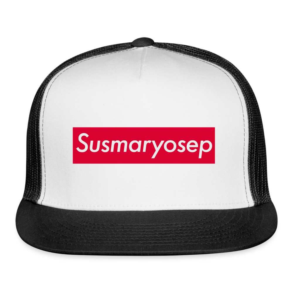Susmaryosep Trucker Hat - white/black