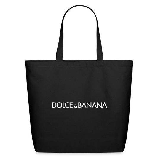 Dolce & Banana Eco-Friendly Cotton Tote - black