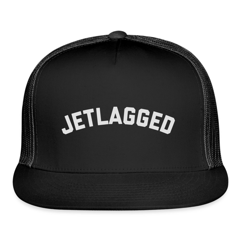 Jetlagged Trucker Hat - black/black