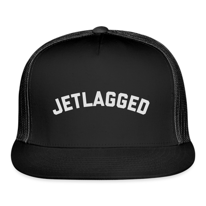 Jetlagged Trucker Hat - black/black