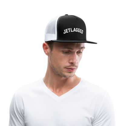 Jetlagged Trucker Hat - black/white