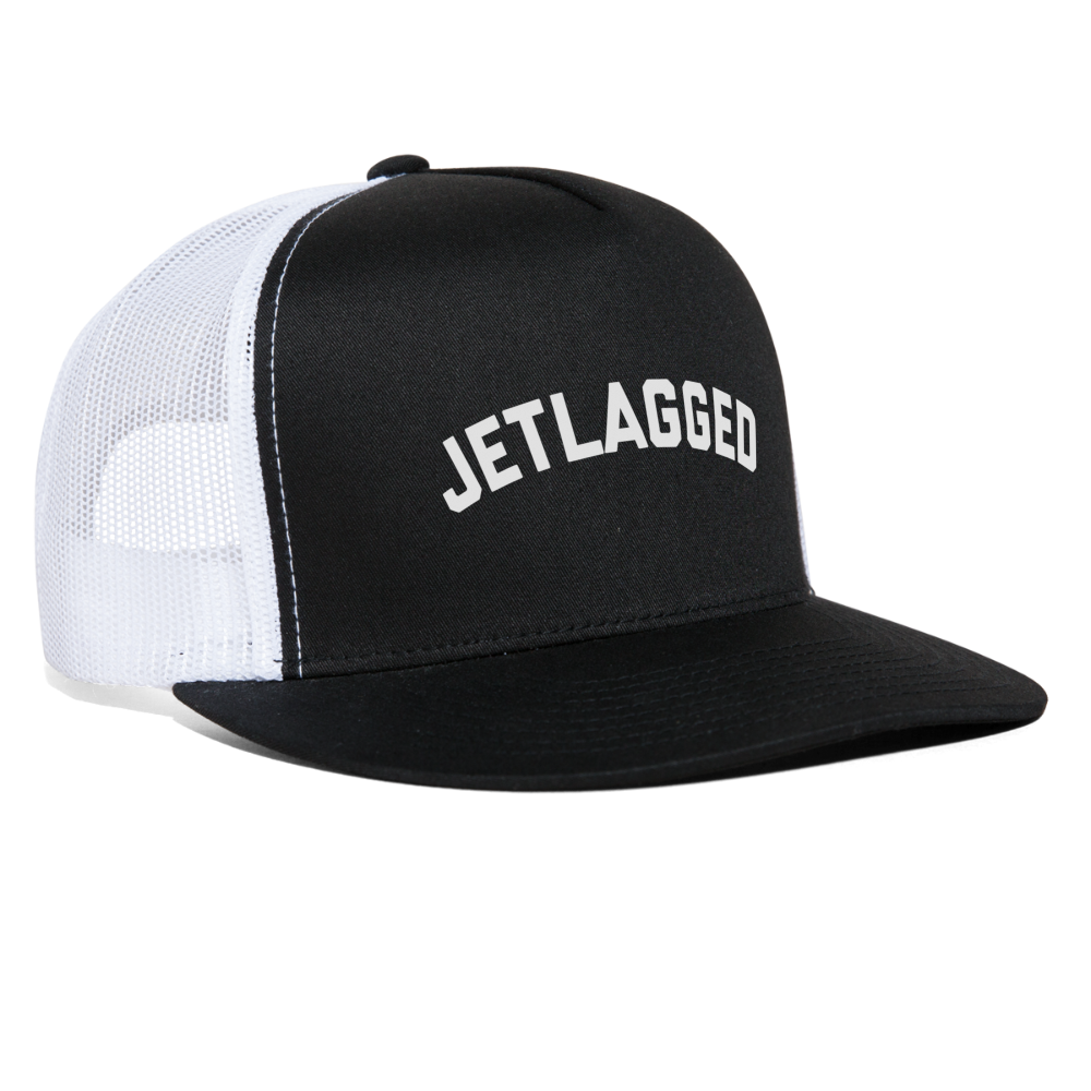 Jetlagged Trucker Hat - black/white