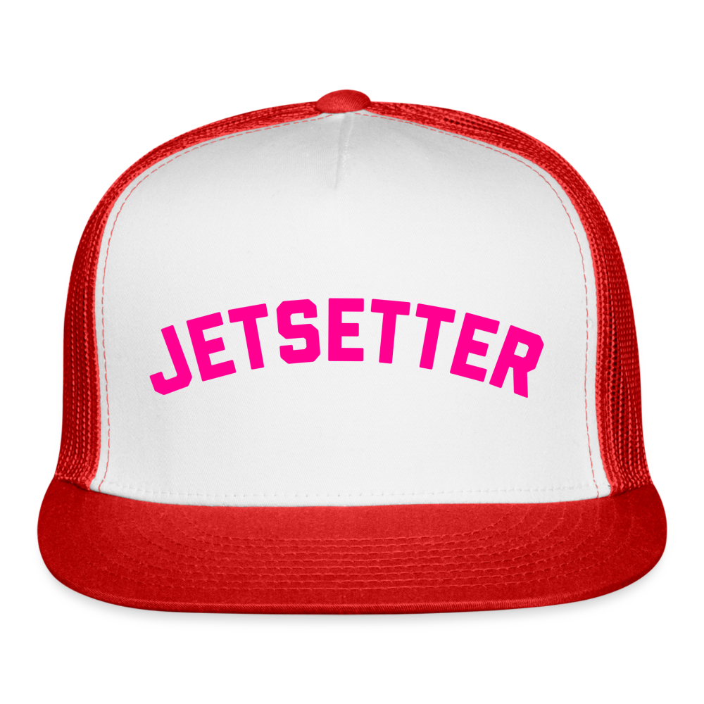Jetsetter Trucker Hat - white/red