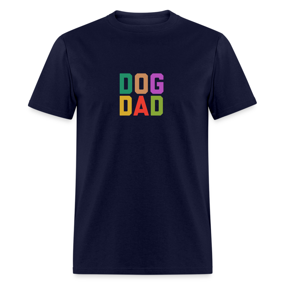 Dog Dad Unisex Classic T-Shirt - navy
