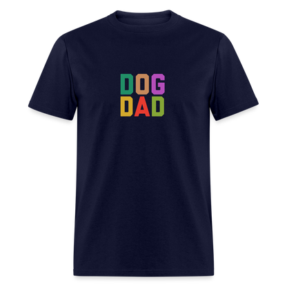 Dog Dad Unisex Classic T-Shirt - navy