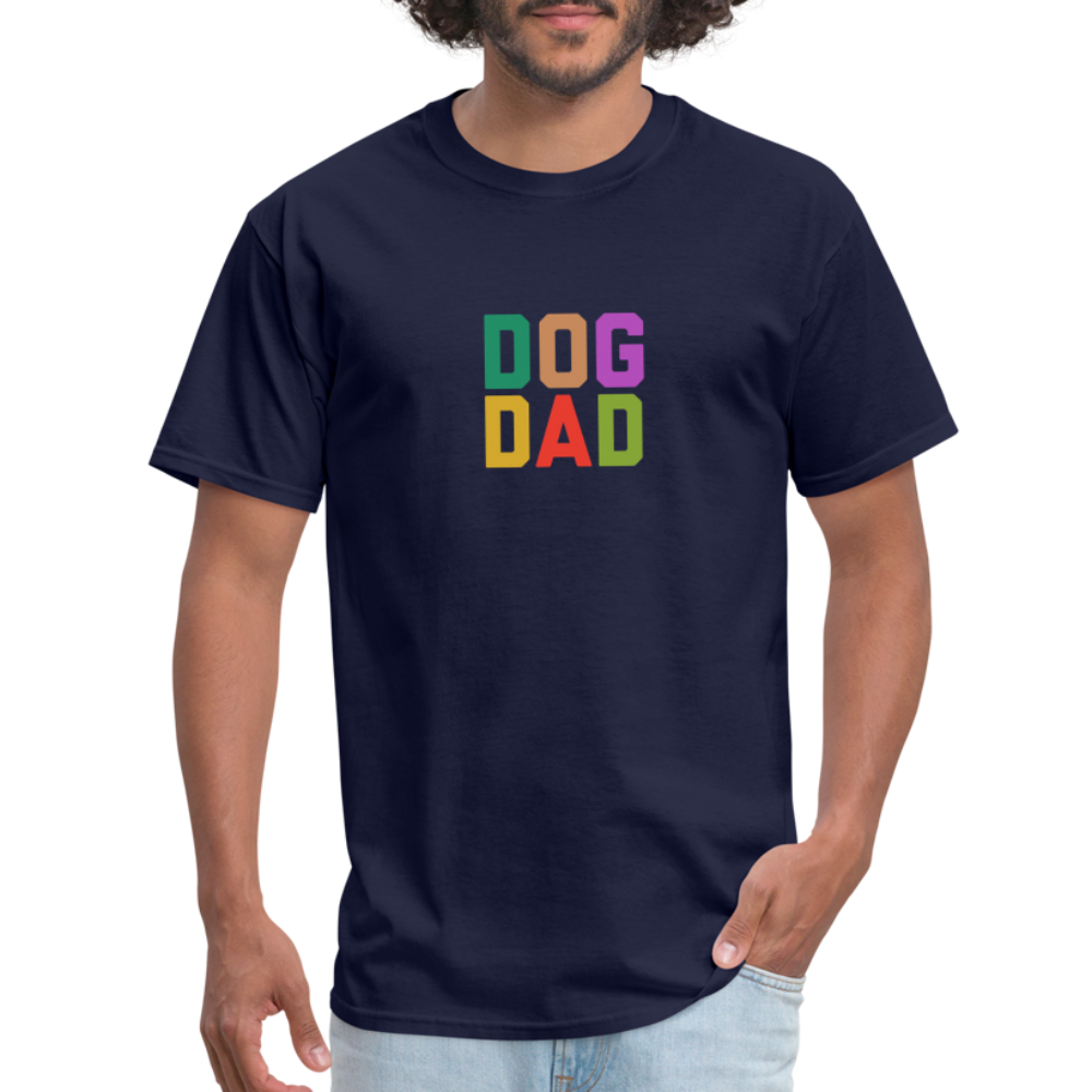 Dog Dad Unisex Classic T-Shirt - navy