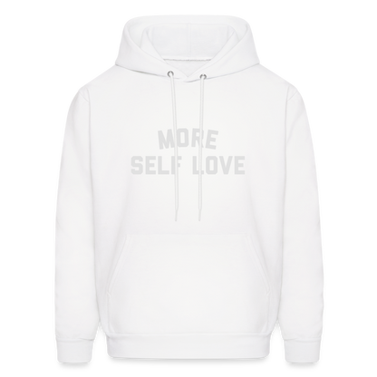 More Self Love Men's Hoodie - white
