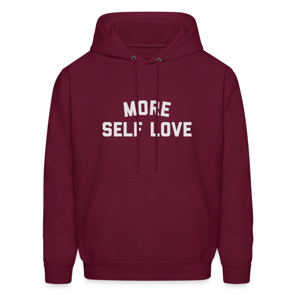 More Self Love Men's Hoodie - burgundy
