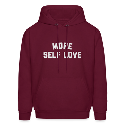 More Self Love Men's Hoodie - burgundy