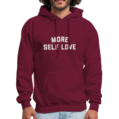 More Self Love Men's Hoodie - burgundy