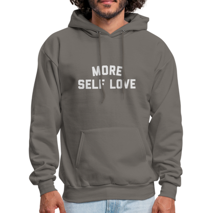More Self Love Men's Hoodie - asphalt gray