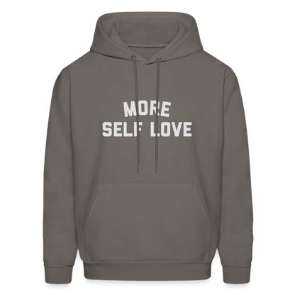 More Self Love Men's Hoodie - asphalt gray