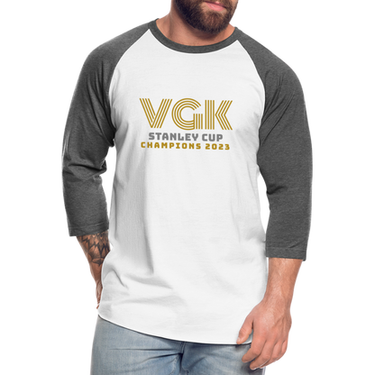 VGK All the Way Baseball T-Shirt - white/charcoal