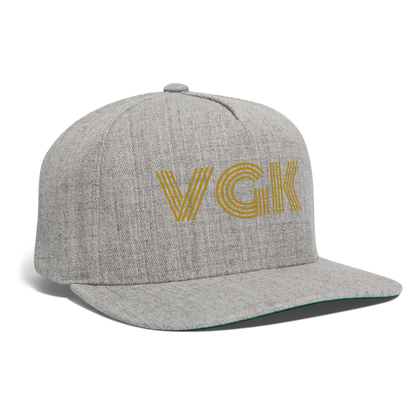 VGK Snapback Baseball Cap - heather gray