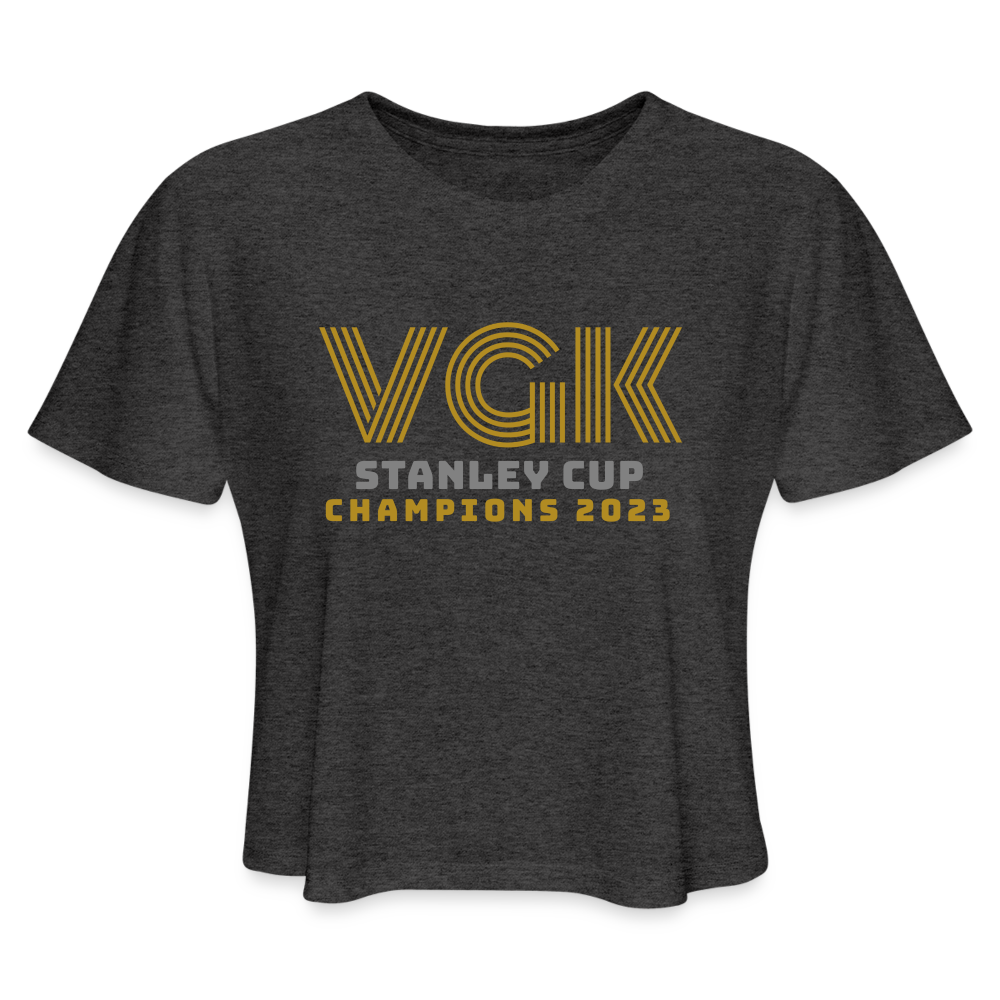 VGK Stanley Cup Champions 2023 Women's Cropped T-Shirt - deep heather