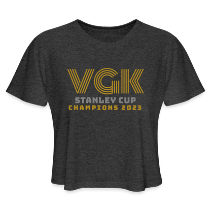 VGK Stanley Cup Champions 2023 Women's Cropped T-Shirt - deep heather