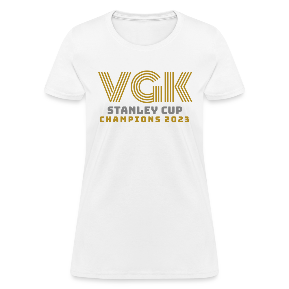 VGK Stanley Cup Champions 2023 Women's T-Shirt - white