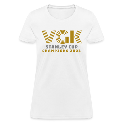 VGK Stanley Cup Champions 2023 Women's T-Shirt - white