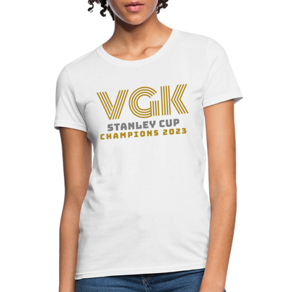 VGK Stanley Cup Champions 2023 Women's T-Shirt - white